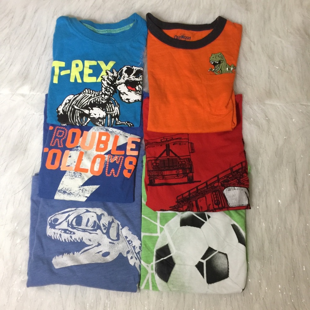 Oshkosh t-shirts size 6/7 bundle of 6